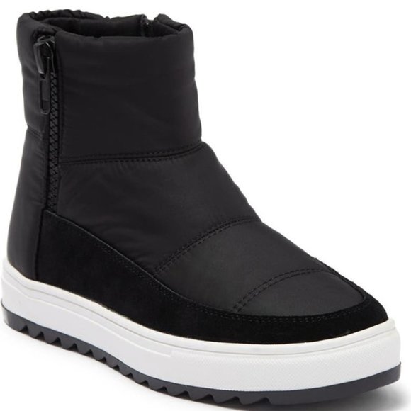 Blondo Nordstrom Samarie Quilted Boots Suede Nylon Booties Black Size 8 NEW - Picture 1 of 8